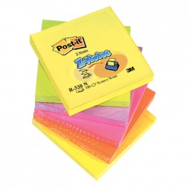 Bloczki samoprzylepne Post-it® Z-Notes 76x76mm w kolorach neonowych