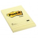 Bloczek samoprzylepny Post-it® w linie, żółty, 102x152 mm