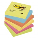 654MLBA Samoprzylepne bloczki Post-it®, paleta spokojna, 6 sztuk po 100 kart. 76x76 mm