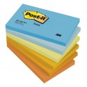 655TFEN Samoprzylepne bloczki Post-it®, paleta energetyczna, 6 sztuk po 100 kart. 127x76mm