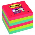 654-6SS-JP Bloczek samoprzylepny Post-it® Super Sticky, sercowe kolory, 6 sztuk po 90 kartek, 76x76 mm