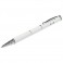 Długopis, wskaźnik, mini latarka oraz rysik do urządzeń z dotykowym ekranem, 4w1 Stylus, biały