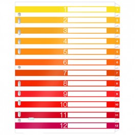 PRZEKŁADKI NUMERYCZNE SHADES OF SUNSET A4XL 12P PP